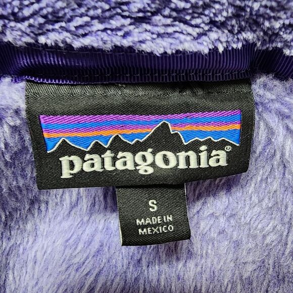 Patagonia Fleece Vest Women S Purple Zip Pockets Polartec Thermal Outdoor Hiking - Picture 9 of 13